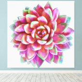 Impression de toile succulente de 5pi x 5pi extra (Insitu (Plancher de Bois))