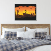 Impression de toile Sunset Kokopelli (Insitu(Chambre))