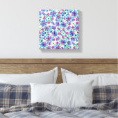 Impression de toile tendue à motif floral abstrait (Insitu(Chambre))