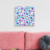 Impression de toile tendue à motif floral abstrait (Insitu(Salon))
