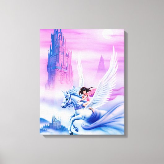 Impression de toile tendue grande princesse Unicor (Recto)