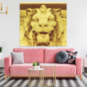 Impression de toile - Tête de lion (Insitu(Salon))