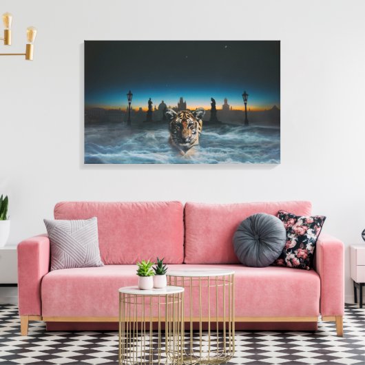 impression de toile tigrée (Insitu(Salon))