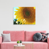 Impression de toile - Tournesol et abeille (Insitu(Salon))