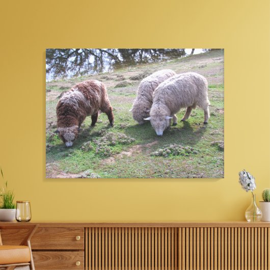 Impression de toile - Trois moutons (Insitu(Salon))