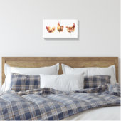 Impression de toile - Trois poulets d'élevage (Insitu(Chambre))