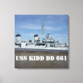 Impression de toile USS KIDD DD 661 (Recto)