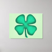 Impression de toile verte Lucky 4 Leaf Irish Clove (Recto)
