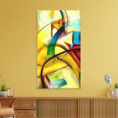 impression de toile verticale, art abstrait multic (Insitu(Salon))