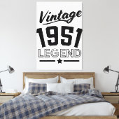 Impression de toile vintage des années 1950 (Insitu(Chambre))