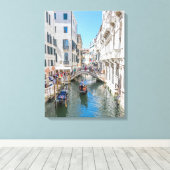 Impression de toile vue canal de Venise (Insitu (Plancher de Bois))