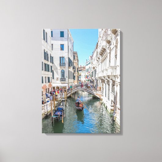 Impression de toile vue canal de Venise (Recto)