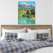 Impression de toile vue lac Dolomites (Insitu(Chambre))