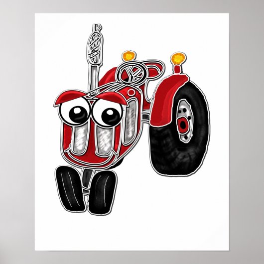 Impression de tracteur agricole (Devant)