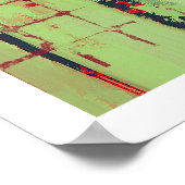 Impression de treillis vert Abstrait (Coin)