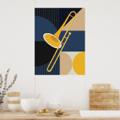 Impression de trombone Bauhaus | Art musical du mi (Cuisine)