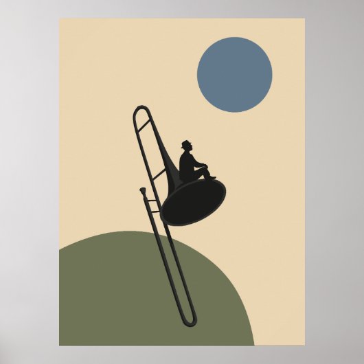Impression de trombone de jazz | Musique Bauhaus (Devant)