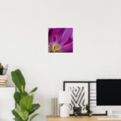 Impression de tulipe violette en fleurs (Bureau à domicile)
