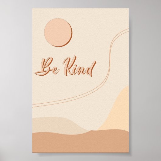 Impression de typographie boho neutre Citation Soi (Devant)