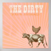 IMPRESSION DE VACHE BROWN AU POULET Brown (Devant)