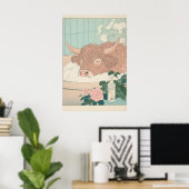Impression de vache des Highlands Ukiyo-e Art de s (Bureau à domicile)