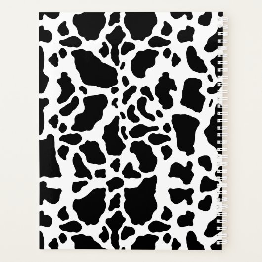 Impression de vache noire et blanche (Dos)