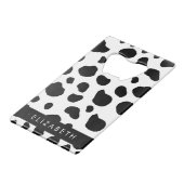Impression De Vache, Spots De Vache, Noir Et Blanc (Dos Angle)