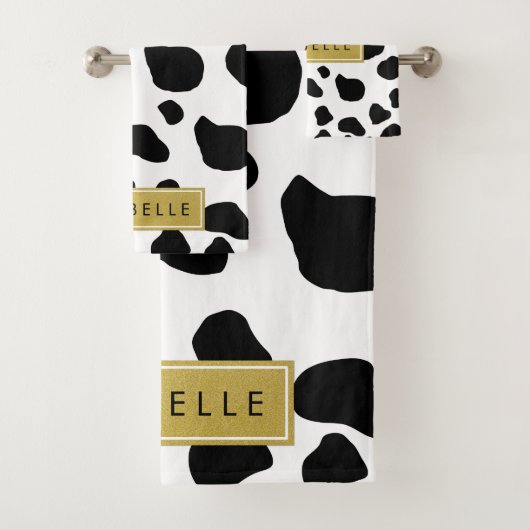 Impression De Vache, Spots De Vache, Noir Et Blanc (En situation)