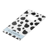Impression De Vache, Spots De Vache, Noir Et Blanc (Devant Angle)