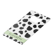 Impression De Vache, Spots De Vache, Noir Et Blanc (Devant Angle)