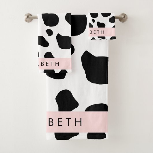 Impression De Vache, Spots De Vache, Noir Et Blanc (En situation)