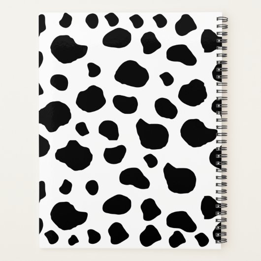 Impression De Vache, Spots De Vache, Noir Et Blanc (Dos)