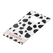 Impression De Vache, Spots De Vache, Noir Et Blanc (Devant Angle)