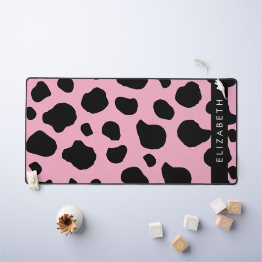 Impression De Vache, Spots De Vache, Vache Rose, V (Tableau pour enfants)