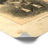 Impression de vache vintage 1888 (Coin)