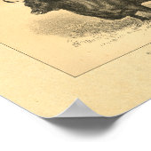 Impression de vache vintage 1888 (Coin)