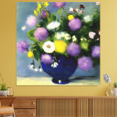 Impression de vase de fleurs de couleur douce (Insitu(Salon))