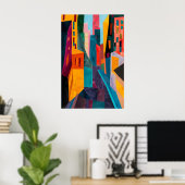 Impression de ville inspirée de Matisse Colorée (Bureau à domicile)