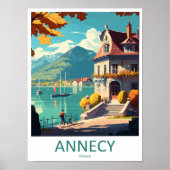 Impression de voyage à Annecy, décoration murale A (Devant)
