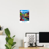 Impression de voyage à Annecy, décoration murale d (Bureau à domicile)