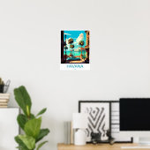 Impression de voyage à La Havane sur toile décorat (Bureau à domicile)