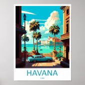 Impression de voyage à La Havane sur toile décorat (Devant)