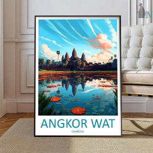 Impression de voyage d'Angkor Wat, Art mural d'Ang