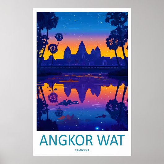 Impression de voyage d'Angkor Wat Mur d'art d'Angk (Devant)