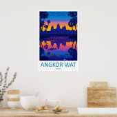 Impression de voyage d'Angkor Wat Mur d'art d'Angk (Cuisine)