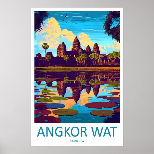 Impression de voyage d'Angkor Wat Mur d'art d'Angk (Devant)