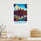 Impression de voyage d'Angkor Wat Mur d'art d'Angk (Cuisine)