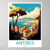 Impression de voyage d'Antibes Art mural Antibes D (Devant)