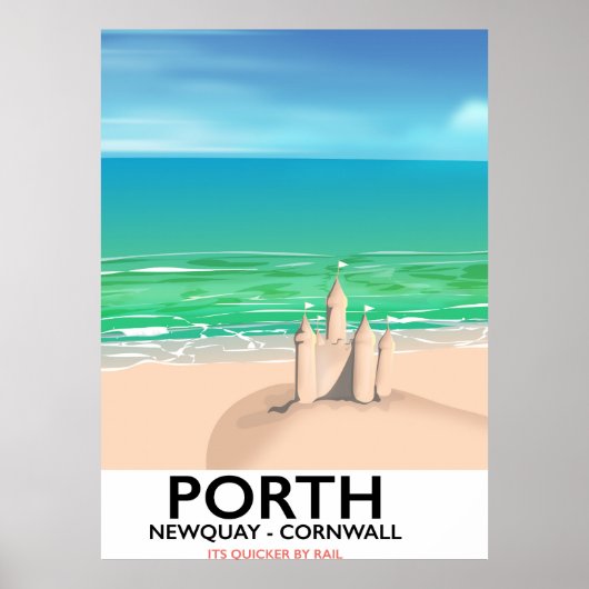 Impression de voyage de château de sable de Porth (Devant)