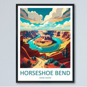 Impression de voyage de Horseshoe Bend, décoration